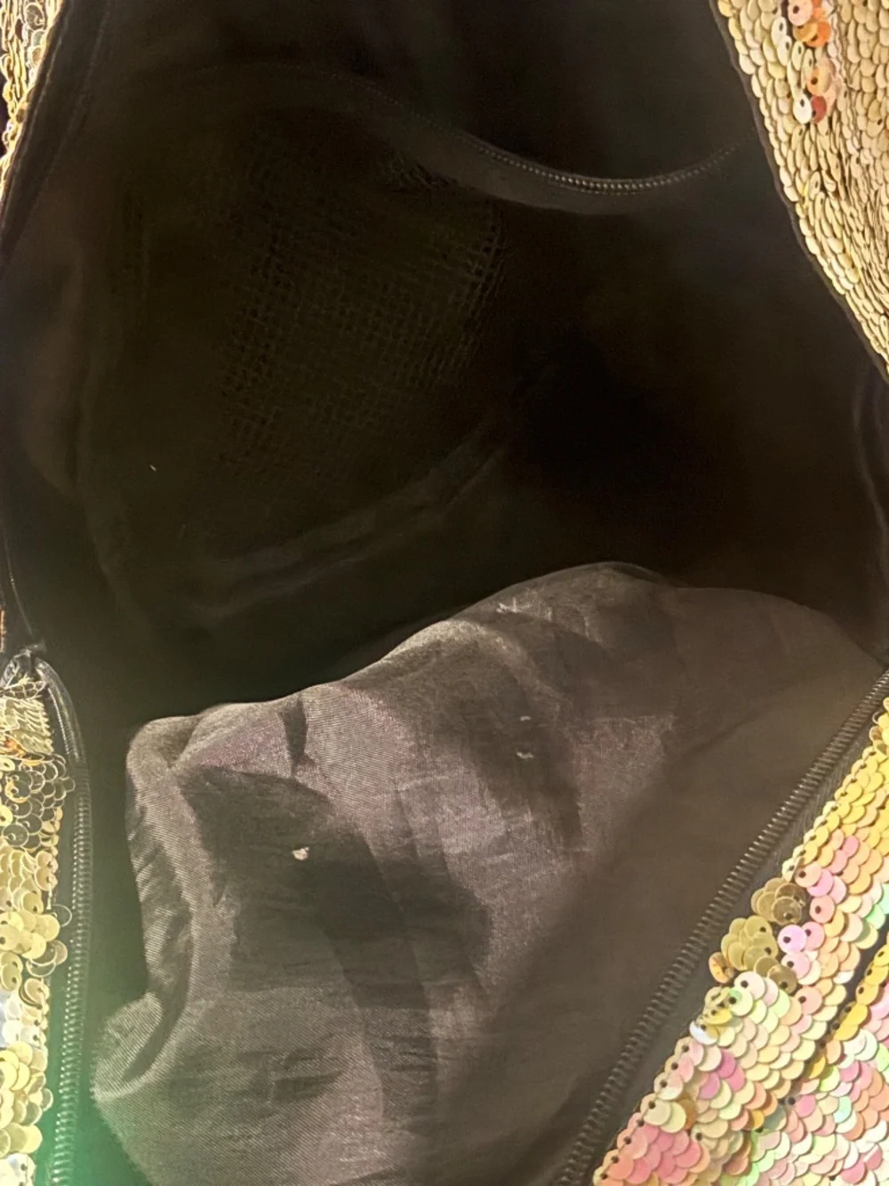 Pink Victoria’s Secret Iridescent Backpack With Laptop Pocket